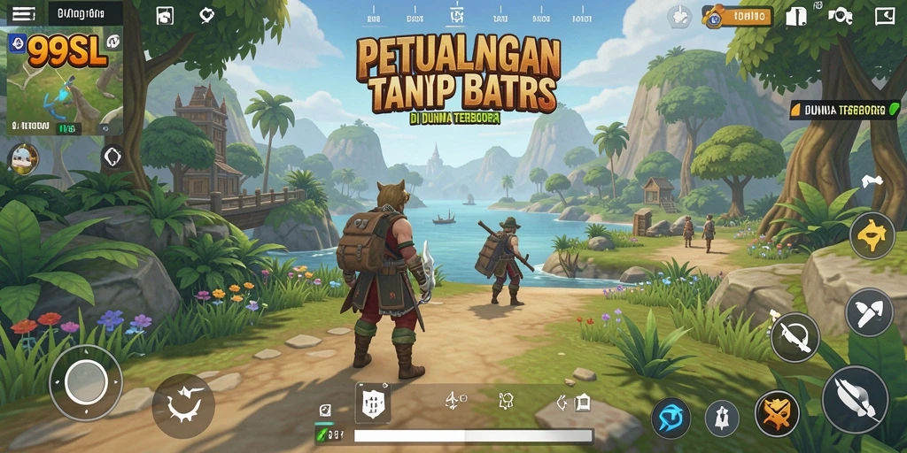 Screenshot gameplay 99SL menunjukkan eksplorasi luar biasa di dunia terbuka.