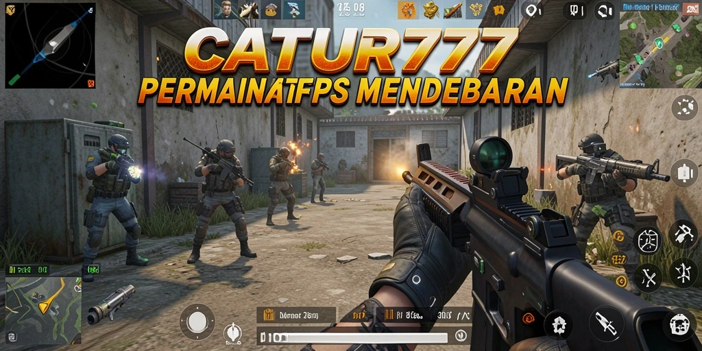 Screenshot gameplay <strong>CATUR777</strong> menunjukkan aksi yang menegangkan di medan perang.