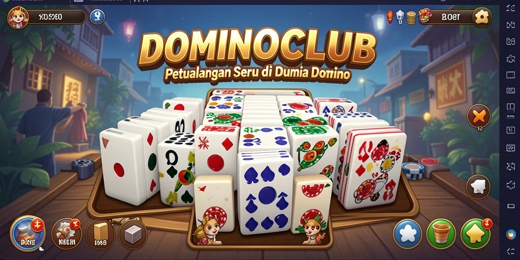 Tangkapan layar menunjukkan gameplay yang menantang dari DOMINOCLUB.
