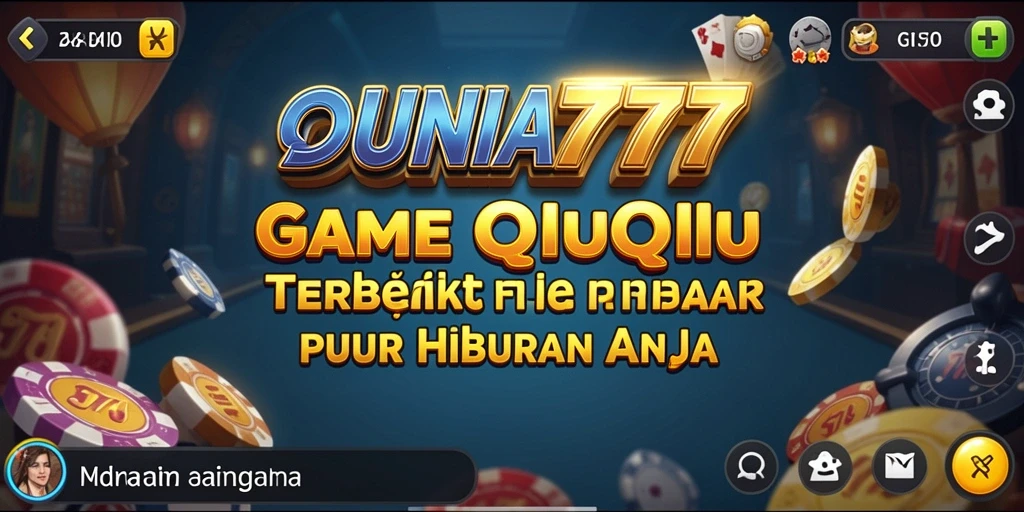 Tampilan gameplay intens QiuQiu di DUNIA777.