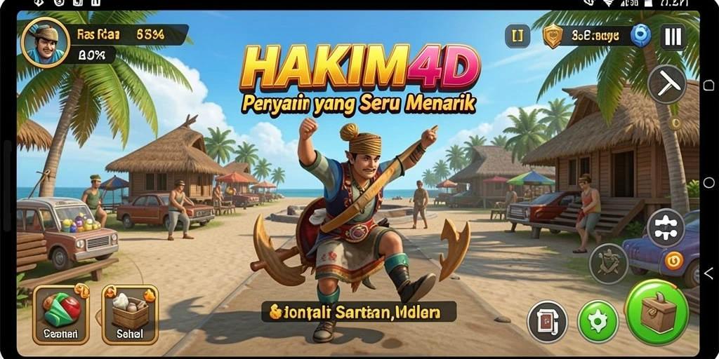Screenshot HAKIM4D menampilkan gameplay yang menyenangkan dan penuh warna.