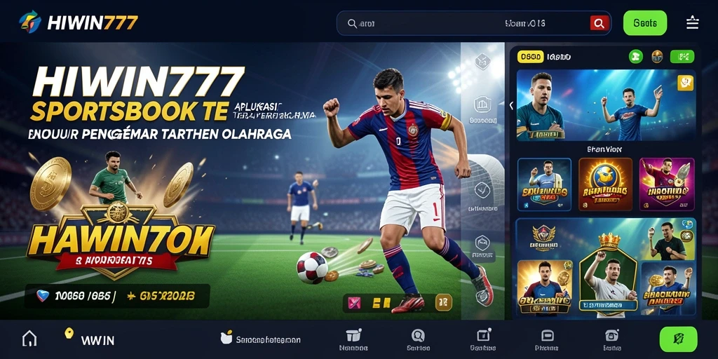 Tampilan gameplay menarik dari aplikasi HIWIN777 Sportsbook.
