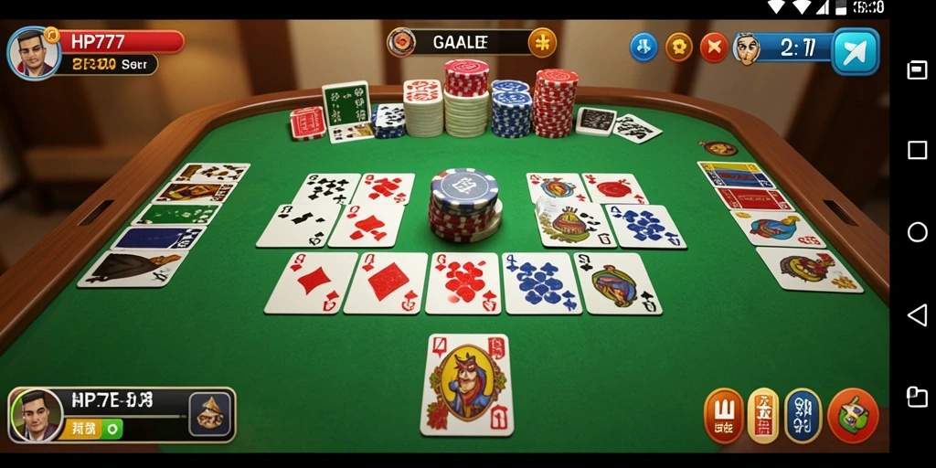 Tampilan gameplay Gaple yang seru dan interaktif di HP777.