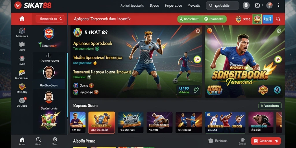 Screenshot SIKAT88 menampilkan fitur taruhan olahraga yang menarik.