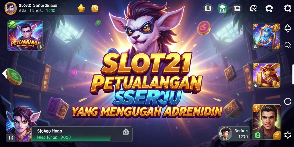 Screenshot menampilkan gameplay penuh petualangan di SLOT21.