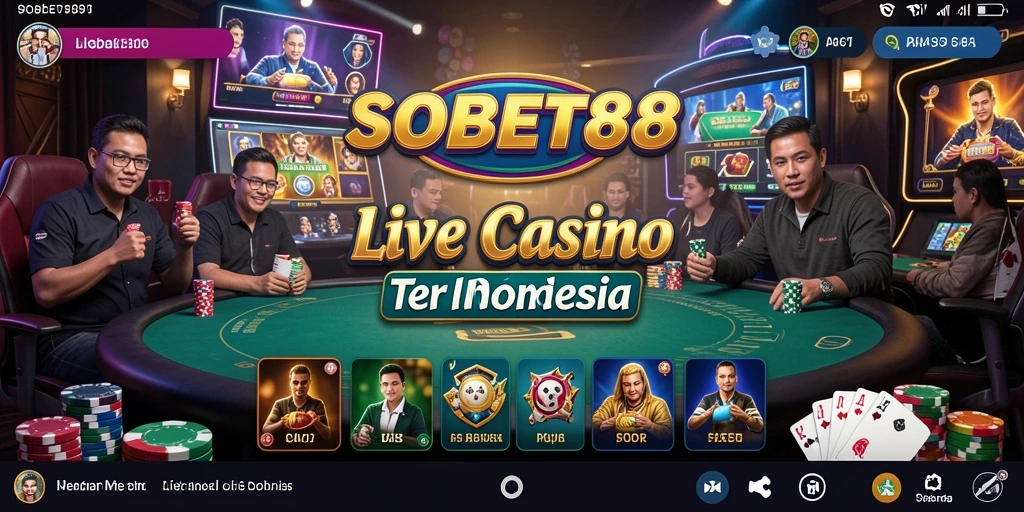 Screenshot gameplay Live Casino SOBET88 yang menarik dan interaktif.