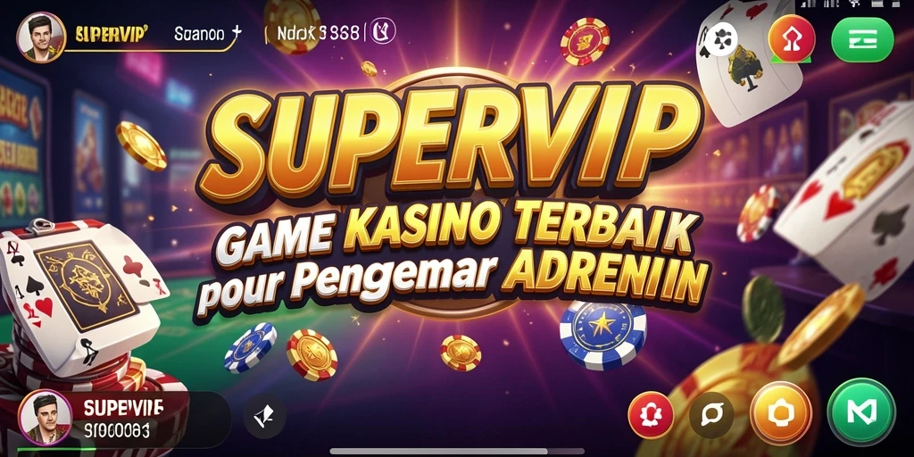 Tampilan menyenangkan dari gameplay Kasino di SUPERVIP.