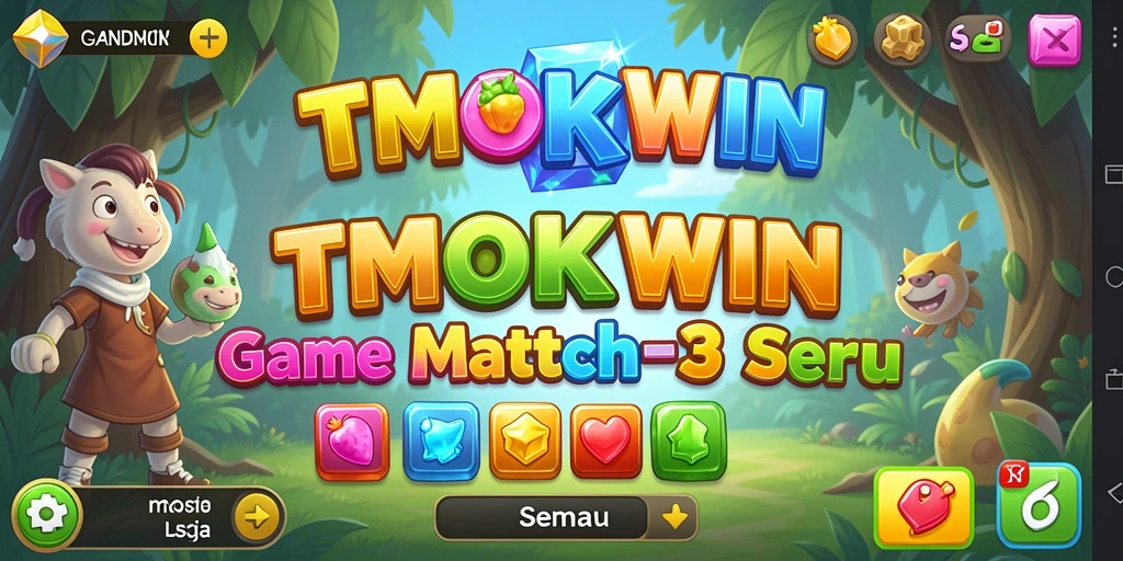 Tampilan menarik dari gameplay TMOKWIN yang penuh warna.