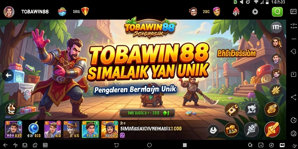 Tangkapan layar gameplay TOBAWIN88 yang menampilkan simulasi yang menawan.