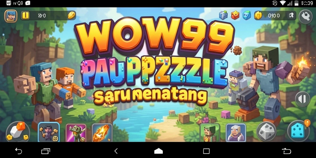 Screenshot utama WOW99 yang menunjukkan gameplay Puzzle yang menantang.